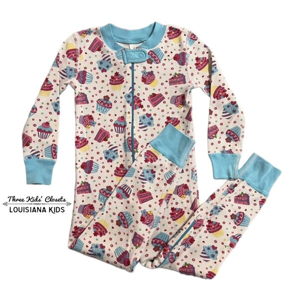 Hanna Andersson Other - Hanna Andersson Sz 90 (3) Cupcake Zipper Sleeper Pajamas